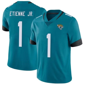 Youth Jacksonville Jaguars ＃1 Travis Etienne Jr. Teal Limited Vapor Untouchable Jersey