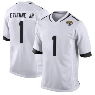 Youth Jacksonville Jaguars ＃1 Travis Etienne Jr. White Game Jersey