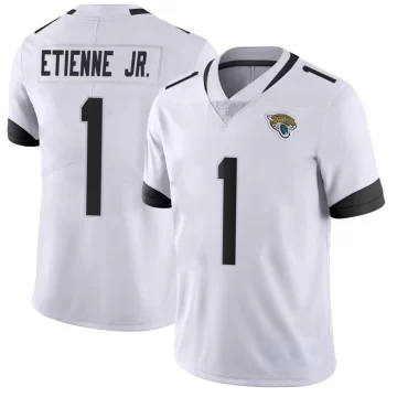 Youth Jacksonville Jaguars ＃1 Travis Etienne Jr. White Limited Vapor Untouchable Jersey