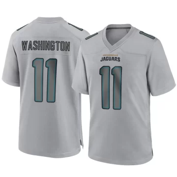 Youth Jacksonville Jaguars ＃11 Parker Washington Gray Game Atmosphere Fashion Jersey