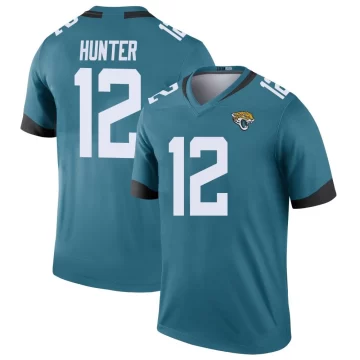 Youth Jacksonville Jaguars ＃12 Travis Hunter Teal Legend Color Rush Jersey