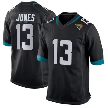 Youth Jacksonville Jaguars ＃13 Tim Jones Black Game Jersey