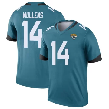 Youth Jacksonville Jaguars ＃14 Nick Mullens Teal Legend Color Rush Jersey