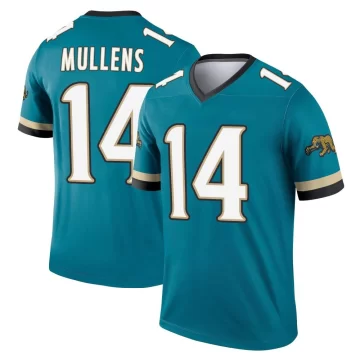 Youth Jacksonville Jaguars ＃14 Nick Mullens Teal Legend Prowler Throwback Jersey