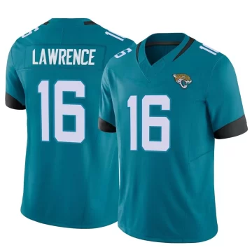 Youth Jacksonville Jaguars ＃16 Trevor Lawrence Teal Limited Vapor F.U.S.E. Jersey
