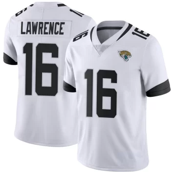 Youth Jacksonville Jaguars ＃16 Trevor Lawrence White Limited Vapor Untouchable Jersey