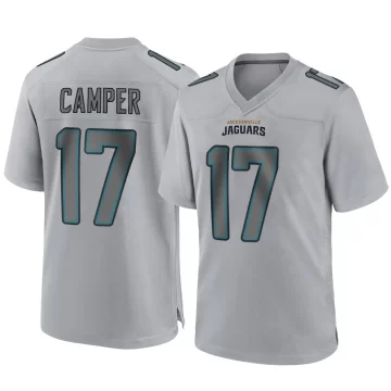 Youth Jacksonville Jaguars ＃17 Cam Camper Gray Game Atmosphere Fashion Jersey