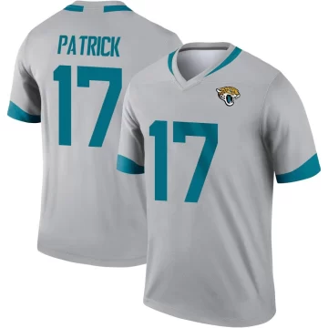 Youth Jacksonville Jaguars ＃17 Tim Patrick Legend Silver Inverted Jersey