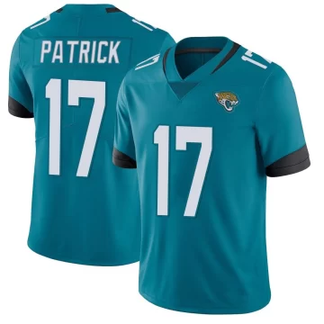 Youth Jacksonville Jaguars ＃17 Tim Patrick Teal Limited Vapor Untouchable Jersey