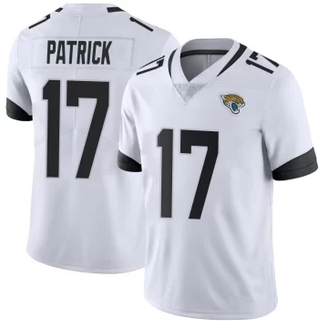 Youth Jacksonville Jaguars ＃17 Tim Patrick White Limited Vapor Untouchable Jersey