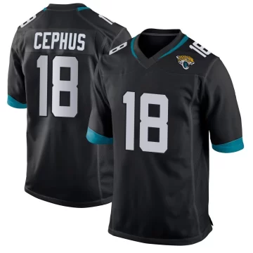 Youth Jacksonville Jaguars ＃18 Joshua Cephus Black Game Jersey