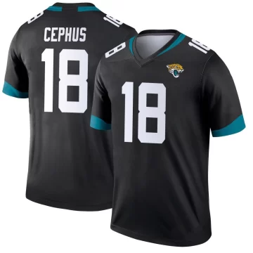 Youth Jacksonville Jaguars ＃18 Joshua Cephus Black Legend Jersey