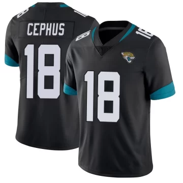 Youth Jacksonville Jaguars ＃18 Joshua Cephus Black Limited Vapor Untouchable Jersey