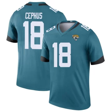 Youth Jacksonville Jaguars ＃18 Joshua Cephus Teal Legend Color Rush Jersey