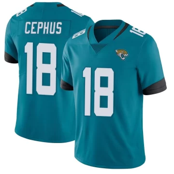 Youth Jacksonville Jaguars ＃18 Joshua Cephus Teal Limited Vapor Untouchable Jersey