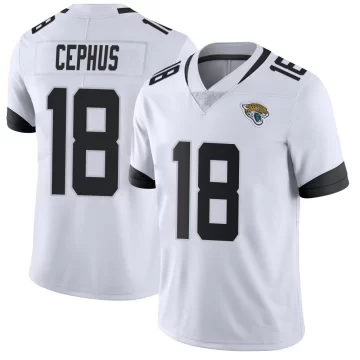 Youth Jacksonville Jaguars ＃18 Joshua Cephus White Limited Vapor Untouchable Jersey