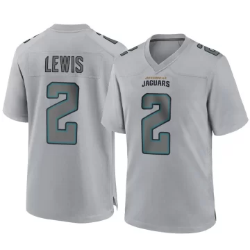 Youth Jacksonville Jaguars ＃2 Jourdan Lewis Gray Game Atmosphere Fashion Jersey