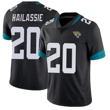 Youth Jacksonville Jaguars ＃20 Kahlef Hailassie Black Limited Vapor Untouchable Jersey