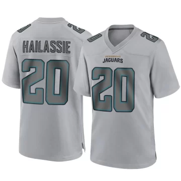 Youth Jacksonville Jaguars ＃20 Kahlef Hailassie Gray Game Atmosphere Fashion Jersey