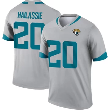 Youth Jacksonville Jaguars ＃20 Kahlef Hailassie Legend Silver Inverted Jersey