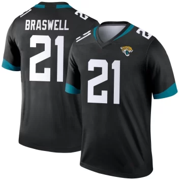 Youth Jacksonville Jaguars ＃21 Christian Braswell Black Legend Jersey