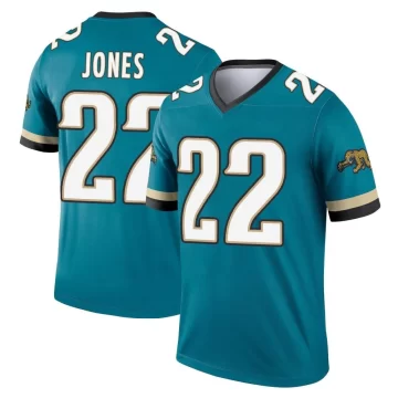 Youth Jacksonville Jaguars ＃22 Jarrian Jones Teal Legend Prowler Throwback Jersey