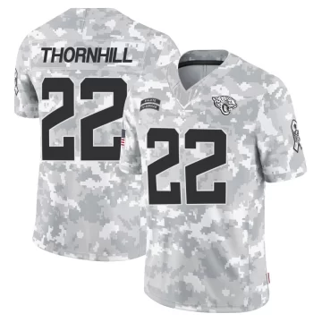 Youth Jacksonville Jaguars ＃22 Juan Thornhill Arctic Camo Limited 2024 Salute to Service Jersey