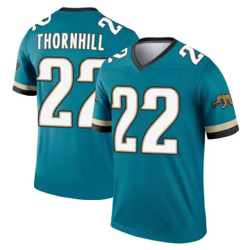 Youth Jacksonville Jaguars ＃22 Juan Thornhill Teal Legend Prowler Throwback Jersey