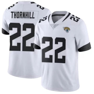 Youth Jacksonville Jaguars ＃22 Juan Thornhill White Limited Vapor Untouchable Jersey
