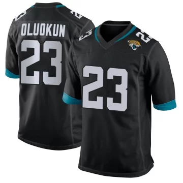 Youth Jacksonville Jaguars ＃23 Foyesade Oluokun Black Game Jersey
