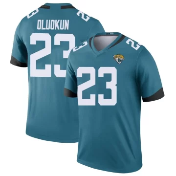 Youth Jacksonville Jaguars ＃23 Foyesade Oluokun Teal Legend Color Rush Jersey