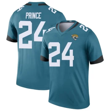 Youth Jacksonville Jaguars ＃24 De'Antre Prince Teal Legend Color Rush Jersey