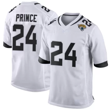 Youth Jacksonville Jaguars ＃24 De'Antre Prince White Game Jersey