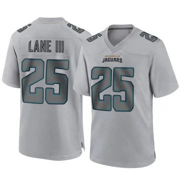 Youth Jacksonville Jaguars ＃25 Rayuan Lane III Gray Game Atmosphere Fashion Jersey