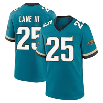 Youth Jacksonville Jaguars ＃25 Rayuan Lane III Teal Game Prowler Throwback Jersey