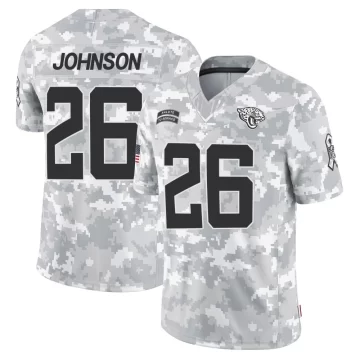 Youth Jacksonville Jaguars ＃26 Antonio Johnson Arctic Camo Limited 2024 Salute to Service Jersey