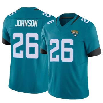 Youth Jacksonville Jaguars ＃26 Antonio Johnson Teal Limited Vapor F.U.S.E. Jersey