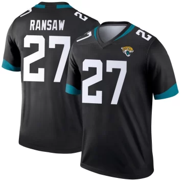 Youth Jacksonville Jaguars ＃27 Caleb Ransaw Black Legend Jersey