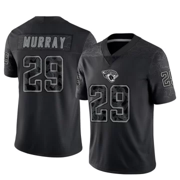 Youth Jacksonville Jaguars ＃29 Eric Murray Black Limited Reflective Jersey