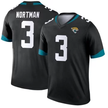 Youth Jacksonville Jaguars ＃3 Brad Nortman Black Legend Jersey