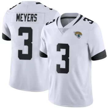 Youth Jacksonville Jaguars ＃3 Jakobi Meyers White Limited Vapor Untouchable Jersey