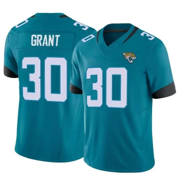 Youth Jacksonville Jaguars ＃30 Corey Grant Teal Limited Vapor F.U.S.E. Jersey