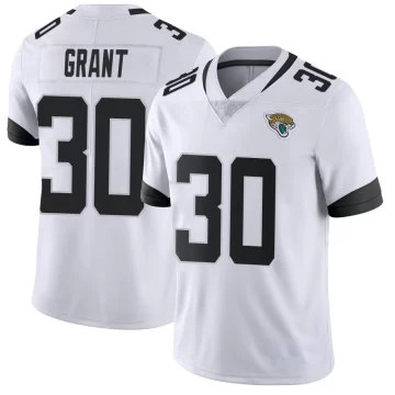 Youth Jacksonville Jaguars ＃30 Corey Grant White Limited Vapor Untouchable Jersey