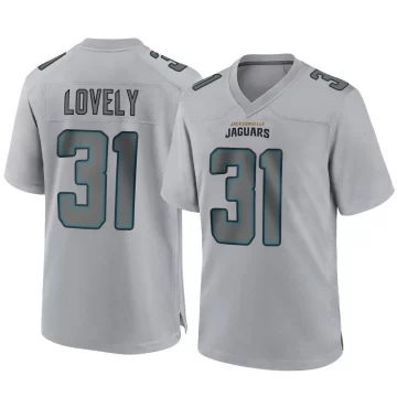 Youth Jacksonville Jaguars ＃31 Keni-H Lovely Gray Game Atmosphere Fashion Jersey