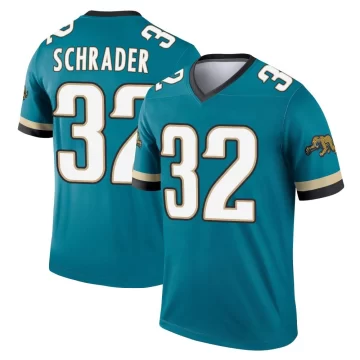 Youth Jacksonville Jaguars ＃32 Cody Schrader Teal Legend Prowler Throwback Jersey