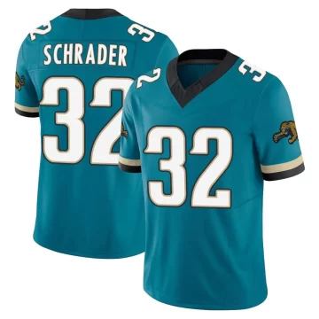 Youth Jacksonville Jaguars ＃32 Cody Schrader Teal Limited Prowler Throwback Vapor F.U.S.E. Jersey