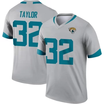 Youth Jacksonville Jaguars ＃32 Keith Taylor Legend Silver Inverted Jersey