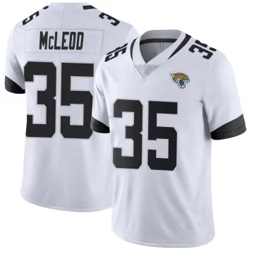 Youth Jacksonville Jaguars ＃35 Jalen McLeod White Limited Vapor Untouchable Jersey