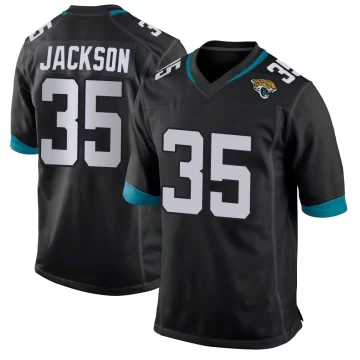 Youth Jacksonville Jaguars ＃35 Matthew Jackson Black Game Jersey