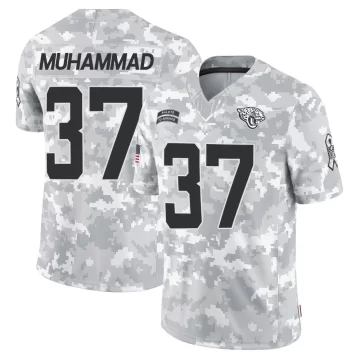 Youth Jacksonville Jaguars ＃37 Jabbar Muhammad Arctic Camo Limited 2024 Salute to Service Jersey